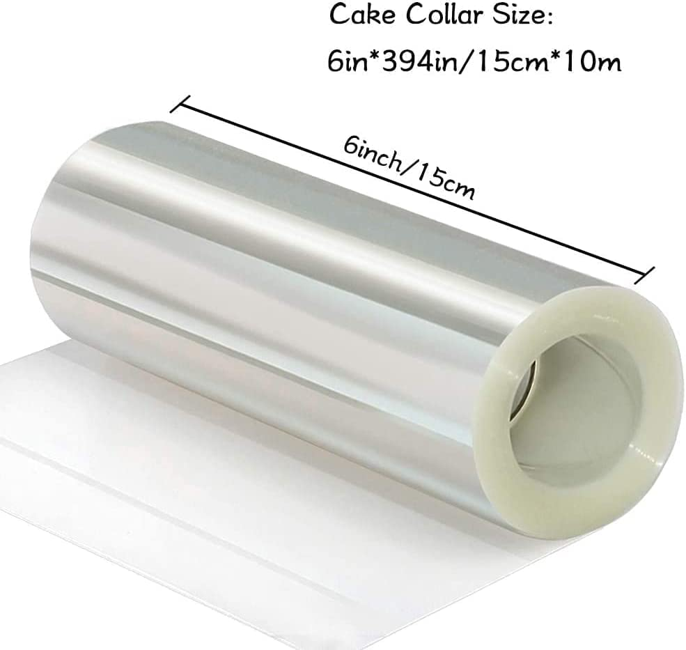 Cake Collar Cake Roll,1Pc Transparent Cake Rolls,Acetate Cake Collar,Transparent Chocolate Mousse Collar,Clear Acetate Roll,Mousse Cake Sheets, Acetate Cake Sheet,Clear PET Cake Roll image number 6