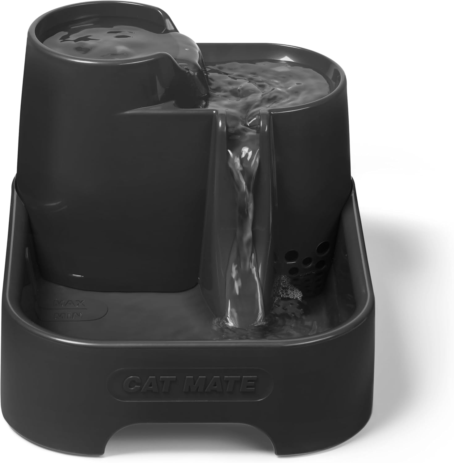 Cat Mate Water Fountain UK Automatic Water Fountain for Small Dogs, Multi-Stage, 2 Litre, with Replaceable Filter in 3 Levels, Quiet (Shadow) image number 5