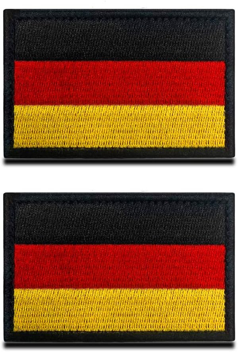 Pack of 2 PCS Tactical American Flag Patch -Thin Blue Line Police- Hook & Loop Embroidered Fastener- USA Flag Patch US Flag Patch United States of America Military Uniform Sew Emblem Patches