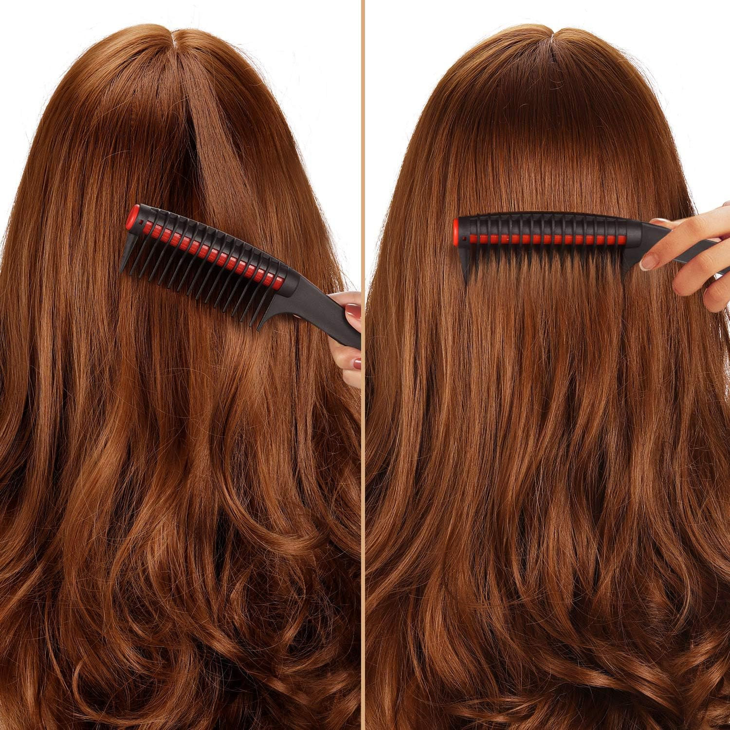 3 Pack Detangling Hair Comb - Integrated Comb & Roller, anti Splicing Comb for Salon Barber & Hair Dye image number 3