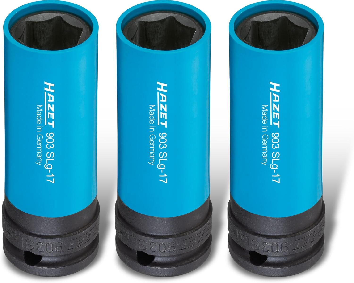 Hazet 903SPC/3 Hexagon Impact Socket with Rotating Plastic Sleeve Set (3-Pieces) image number 3