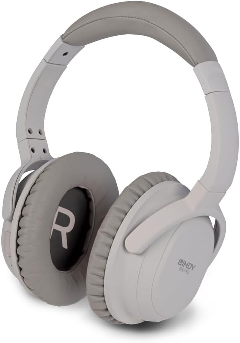 LINDY 73200 LH500XW Wireless Headphones with Active Noise Cancelling Grey image number 3