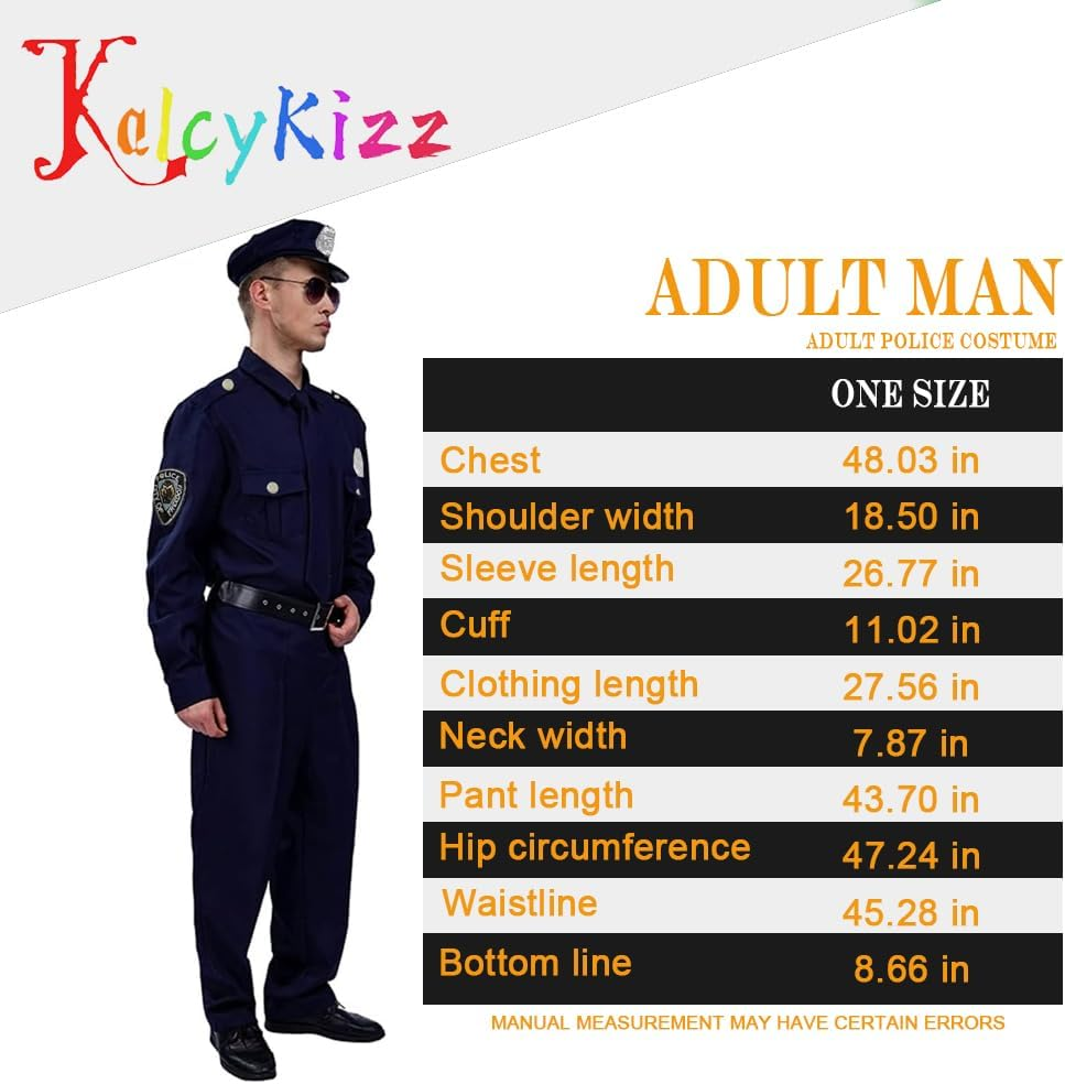 Adult Police Costume for Men image number 2