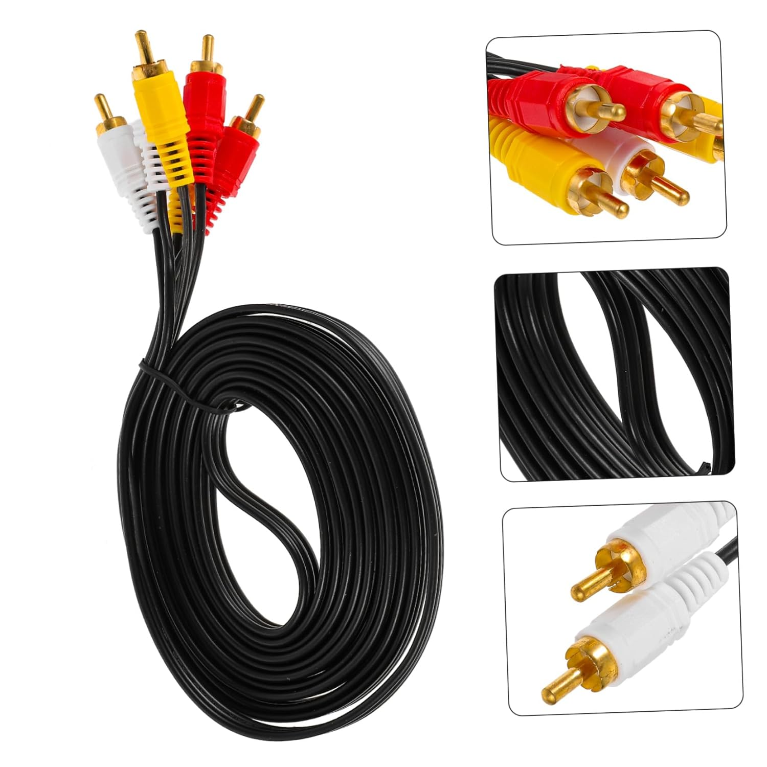 TEHAUX Av Cable Male to Male Wire for Tv DVD Vcd Box Stable Audio Video Transmission Replacement Cord for Home Entertainment Systems image number 6