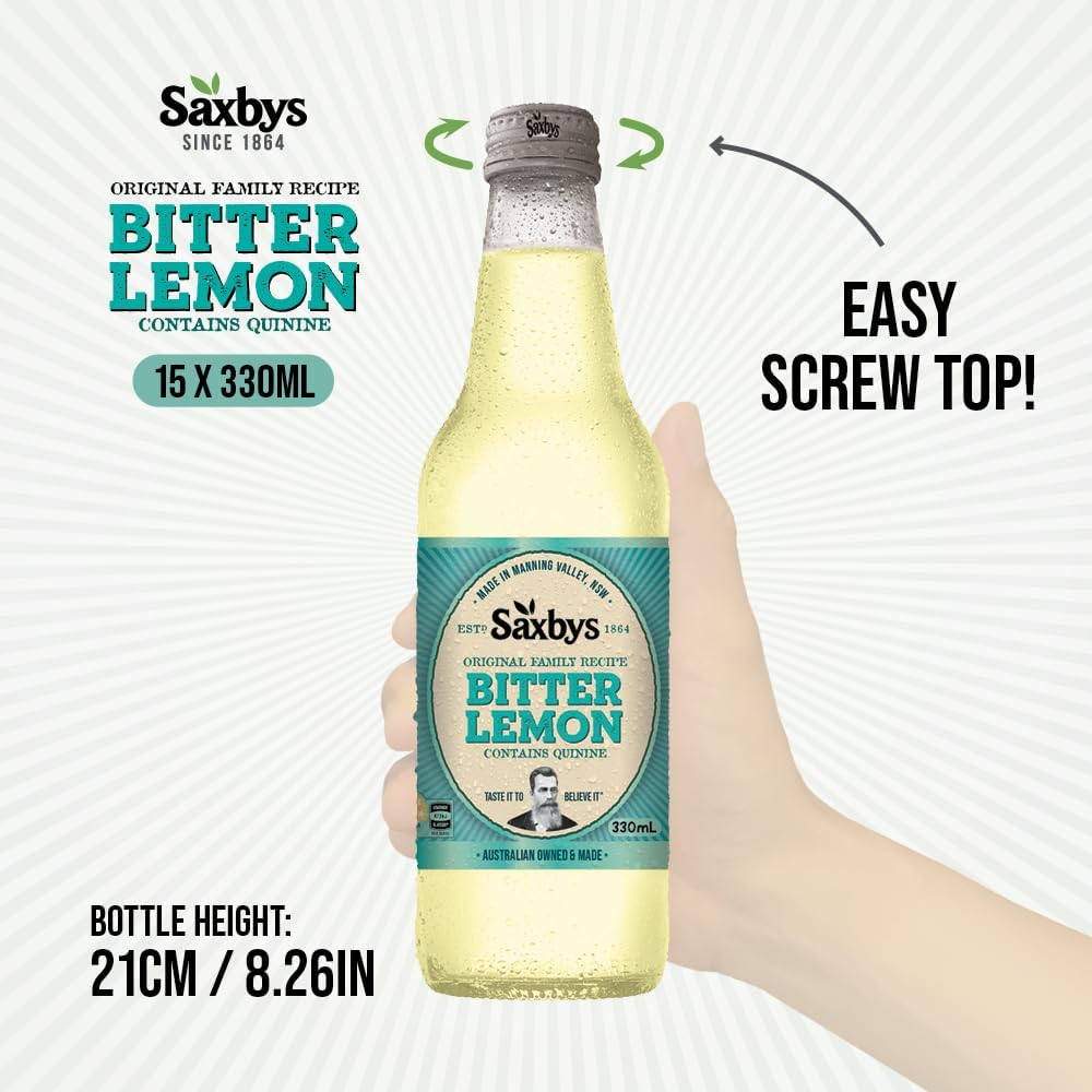 Saxby'S Bitter Lemon 330Ml X 15