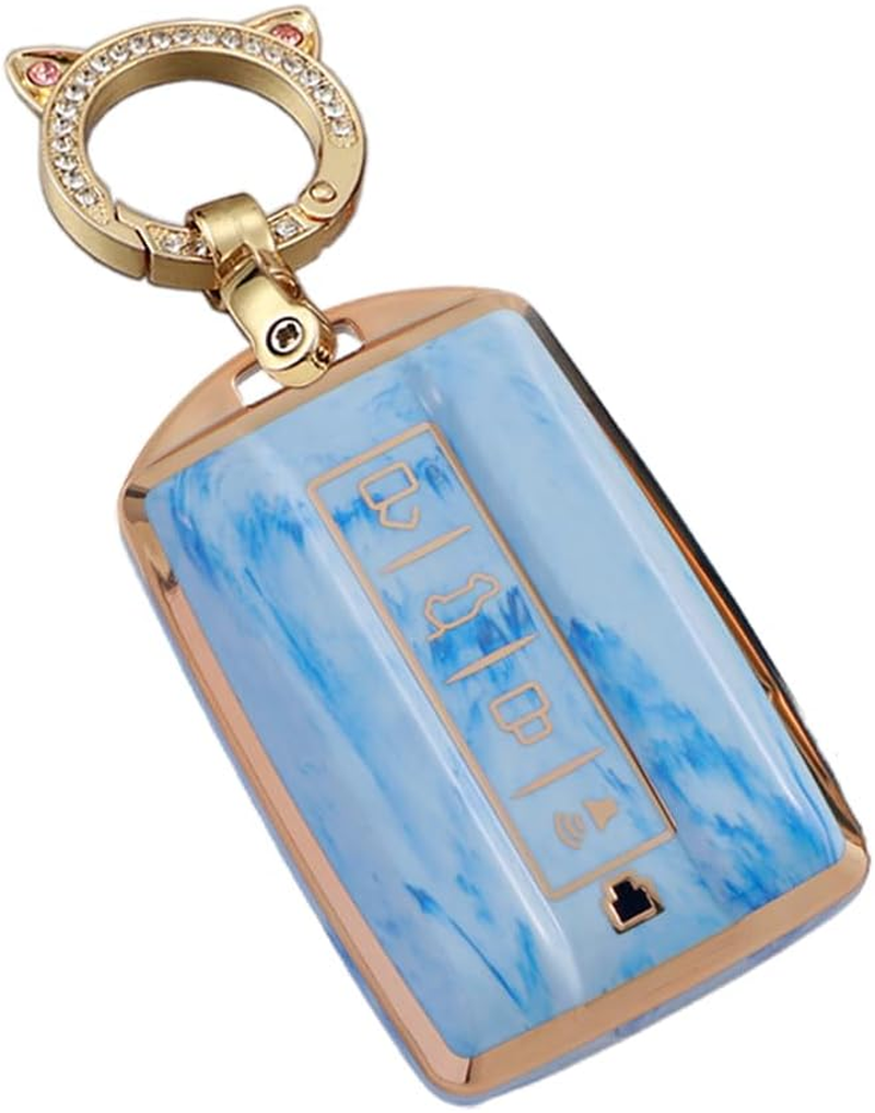 Ontto Car Key Fob Cover Fit for Great Wall GWM WEY TANK 300 500 Tank300 Tank500 Remote Key Case Keyring Remote Keychain Key Holder Key Shell Bag Accessories