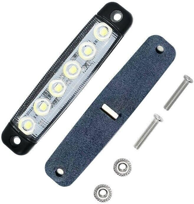 AIMALL 10X 12V Marine Boat LED Deck Courtesy Lights Waterproof White Stern Transom Lamp, Long Lifespan & Energy Efficient, 3.78" X 0.79" X 0.39" image number 5