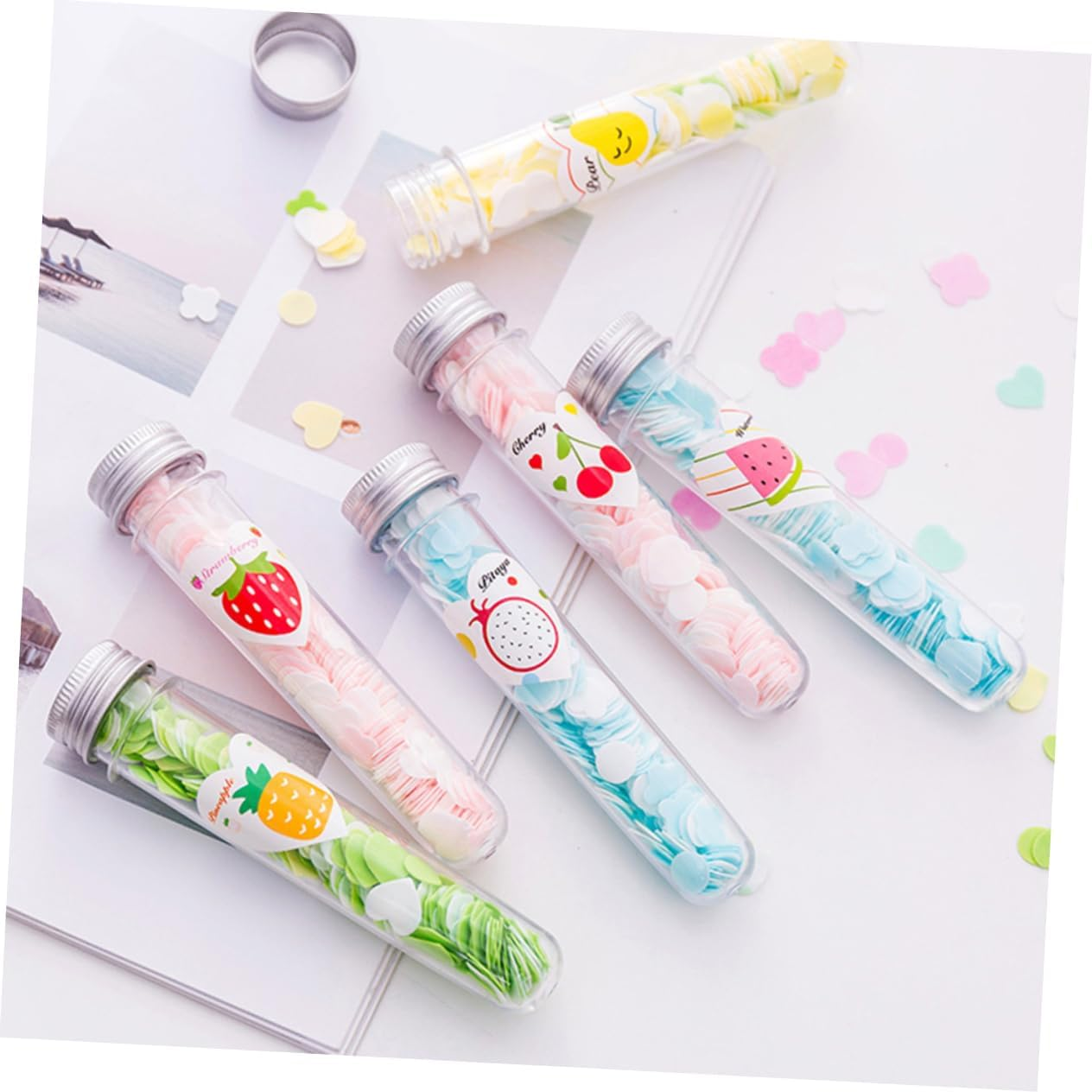 Yardwe 12Pcs Portable Soap Sheets Travel Soap Paper Flakes for Outdoor Hand Washing Disposable Confetti image number 5