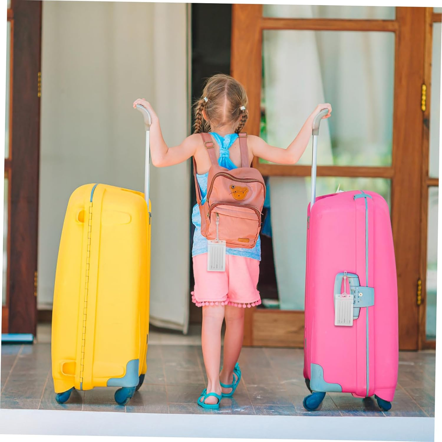 GLSTOY Luggage Tag Bag Travel Tags Resealable Closure for Safe Identification image number 1