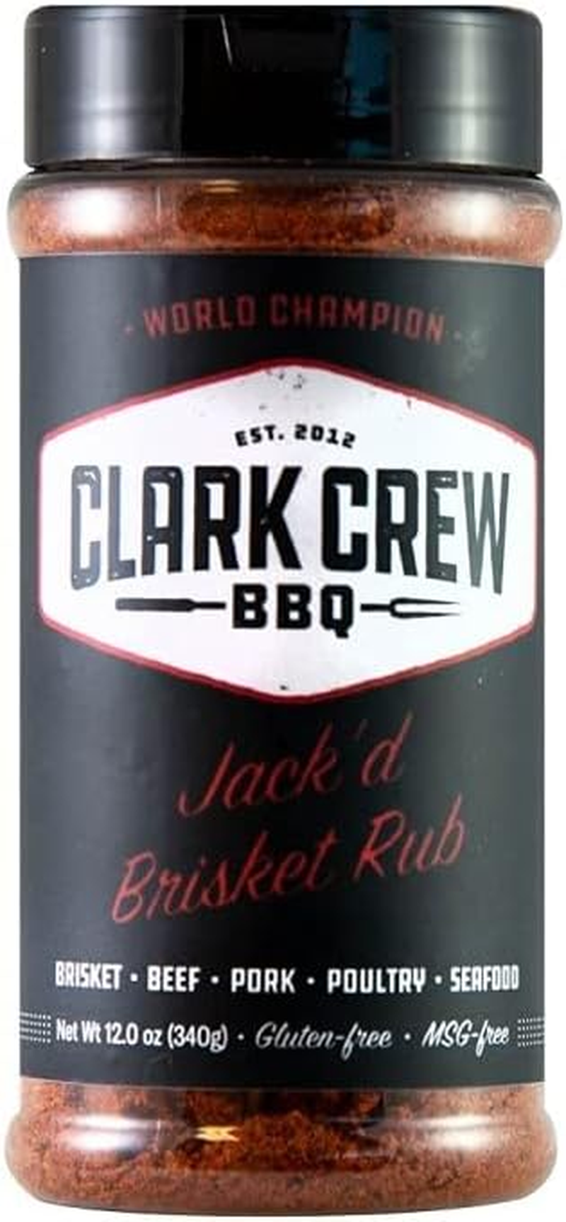 Clark Crew BBQ Jack'D Brisket Rub, 340 G