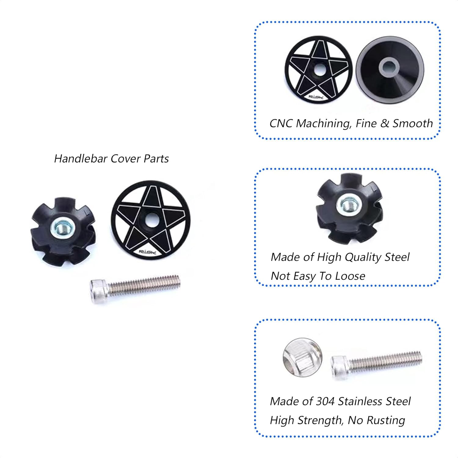 Bike Fork Headset, 34Mm Bicycle Bearing Headset CNC High Precision Machining Aluminum Alloy Accessory image number 6