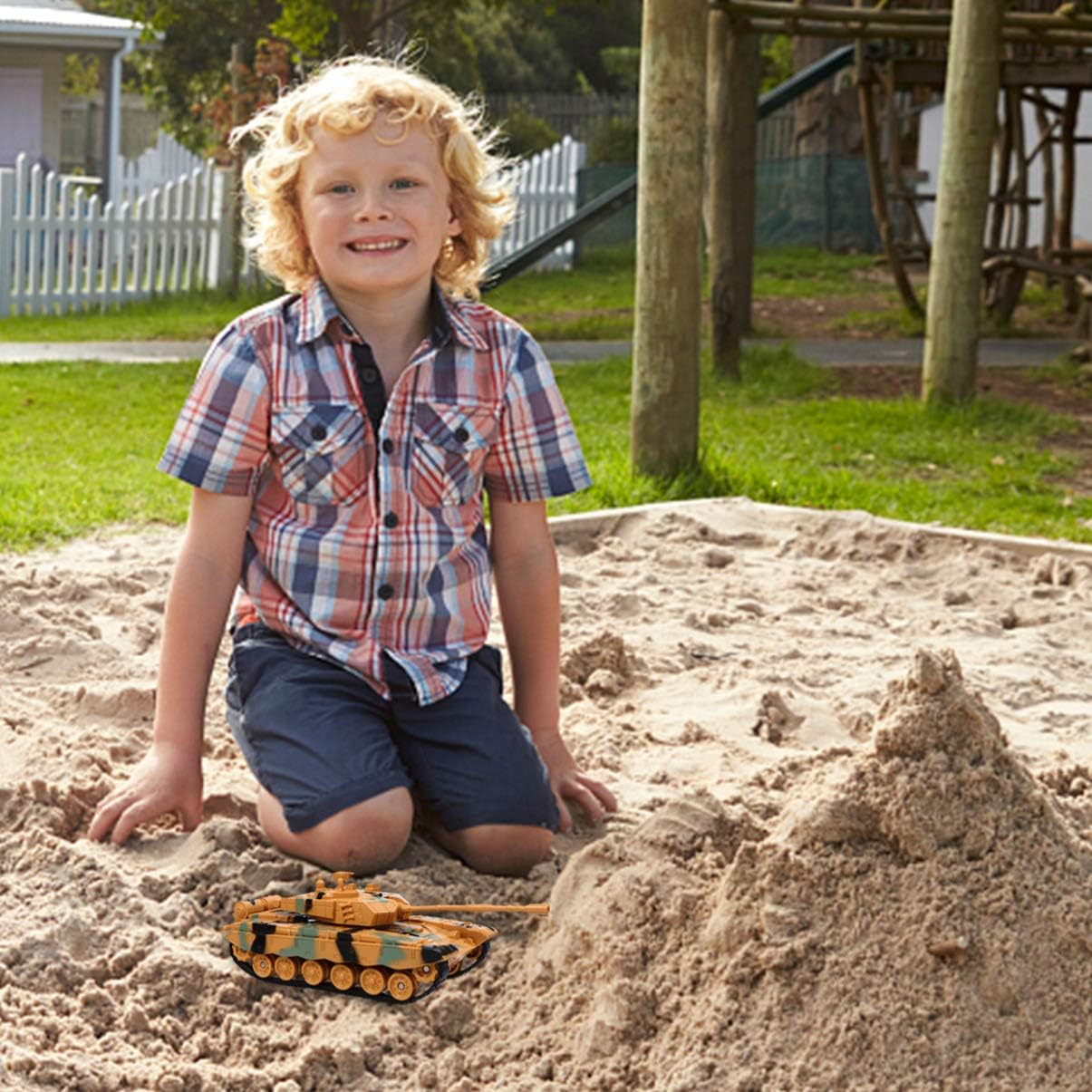 Toddmomy Tank Models Plastic Tanks Kids Toys Vehicle Toys Deck Decor for Kids Boys Girls image number 1