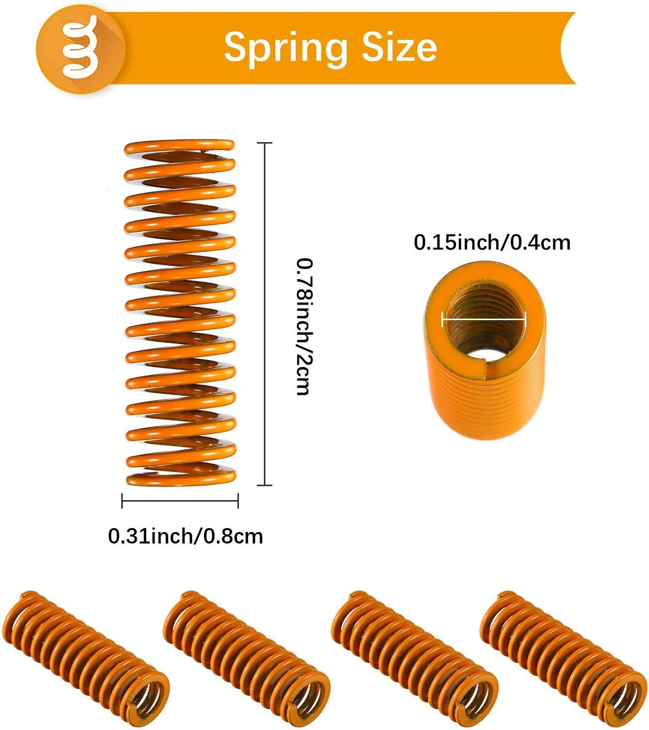 Upgraded Creality Hand Twist Leveling Nuts, 1M Capricorn XS Bowden Tubing, Tube Cutter, Hot Bed Die Springs for Ender 3/3 Pro, Ender 5/5 Plus, CR-10, CR10S/10S Pro, CR 20 3D Printer image number 2