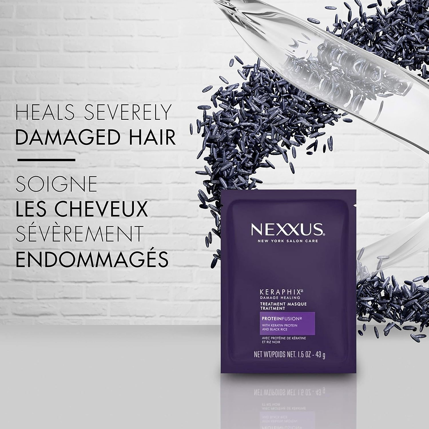 Nexxus Keraphix Second Step Severe Damage Hair Masque, 1.5 Oz image number 4