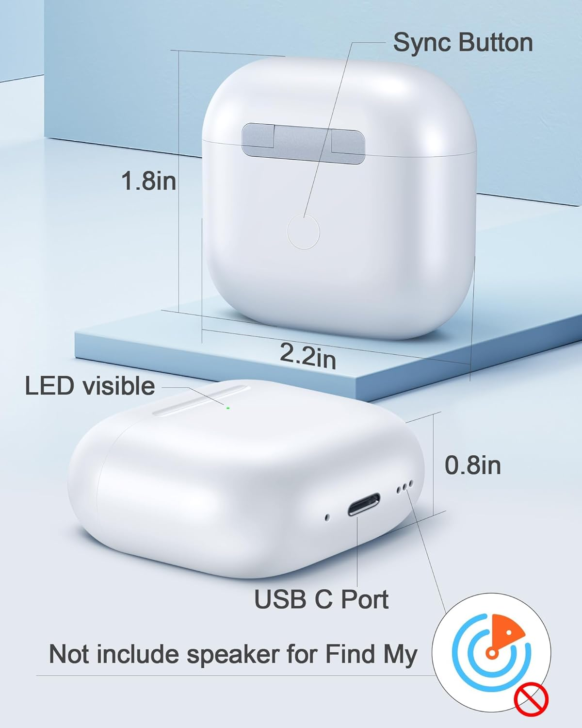 Dobceby Charging Case Replacement for Air Pods 4Th, Compatible for Air Pod 4Th Generation Wireless Charger Cases with Bluetooth Pairing (No Earbuds) image number 5