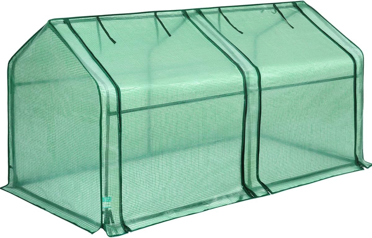 Quictent Waterproof UV Protected Reinforced Mini Cloche Greenhouse 71WX 36D X 36H Portable Green Hot House