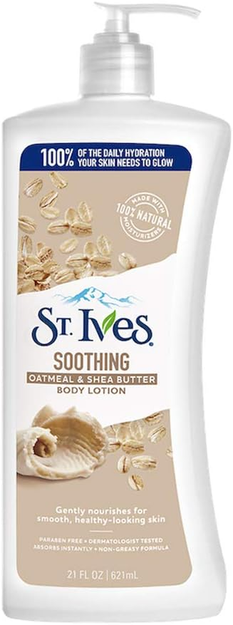 St. Ives Soothing Oatmeal & Shea Butter Body Lotion, 621Ml image number 3