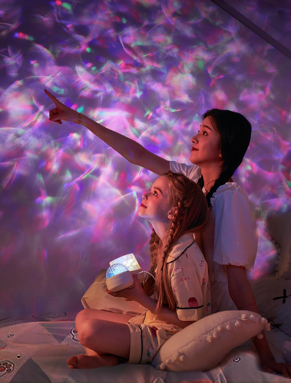 Ocean Wave Projector, Projector Night Light for Kids Bedroom, Ceiling, 10 Color Sea Waves + 21 Films, Ocean Light Projector with Timer 360&deg; Rotation for Kids Girls, Birthday, Christmas, Room Decor image number 4