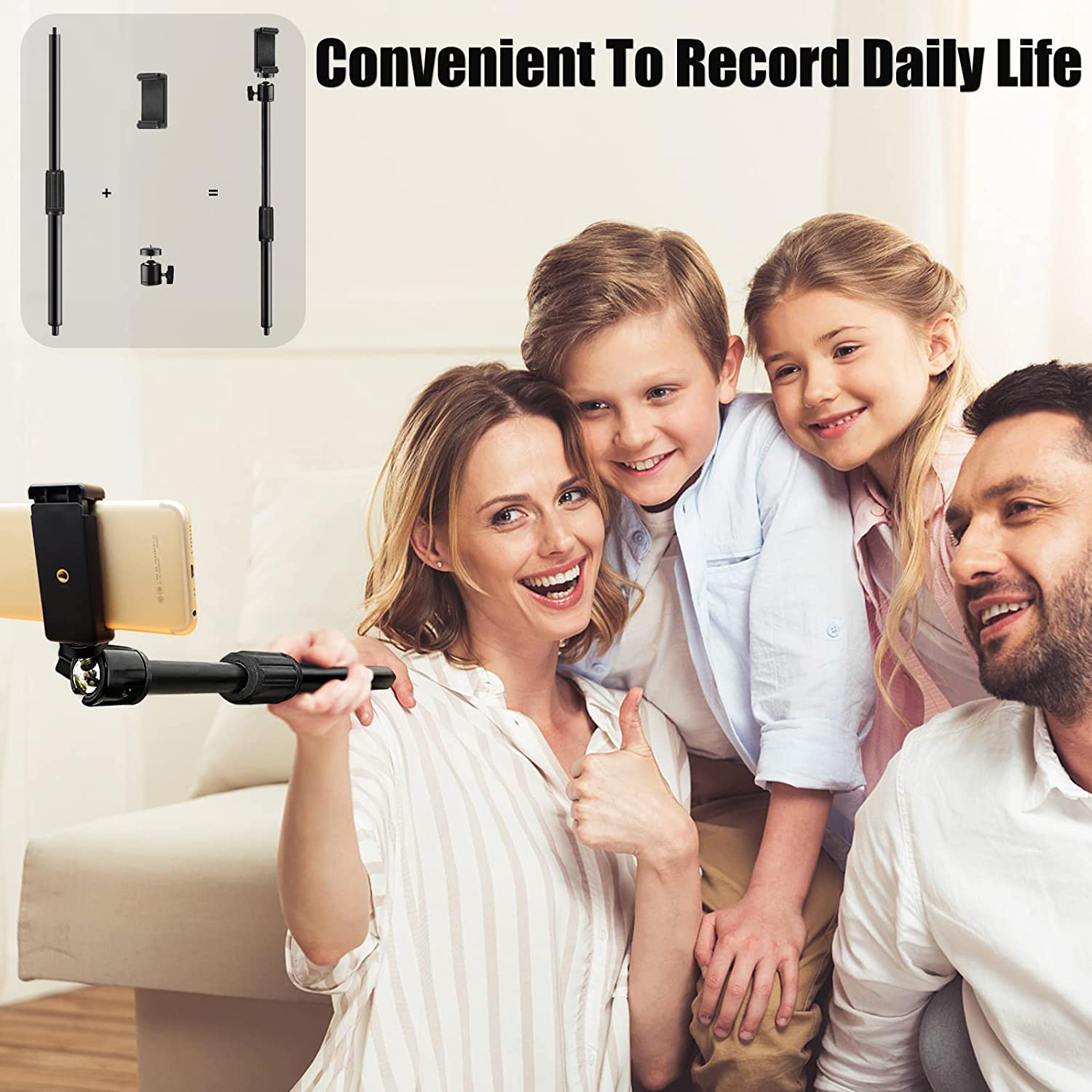 Selfie Ring Light with Stand and Phone Holder, 10'' Dimmable Desktop LED Circle for Laptop,Computer, Lighting Kit Gifts Live Streaming/Laptop Video Conference/Chat/Makeup/Youtube/Tiktok/Vlog image number 5