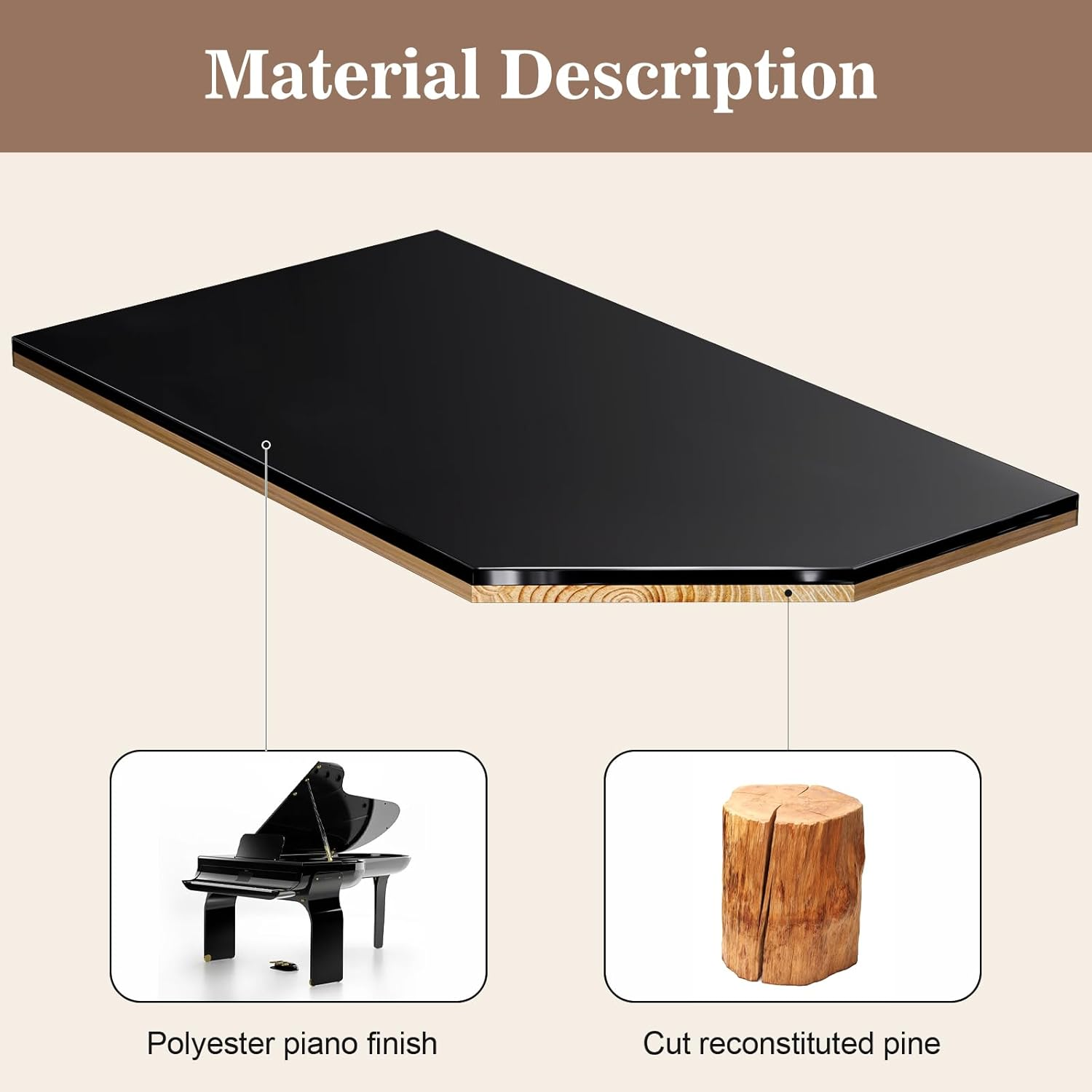 Procase 4 Tiers Lacquered Finish Wooden Cologne Organizer for Men, Perfume Display Stand Shelf with Drawer, Men'S Cologne Storage Rack, a Perfect Cologne Holder for Men -Black image number 6