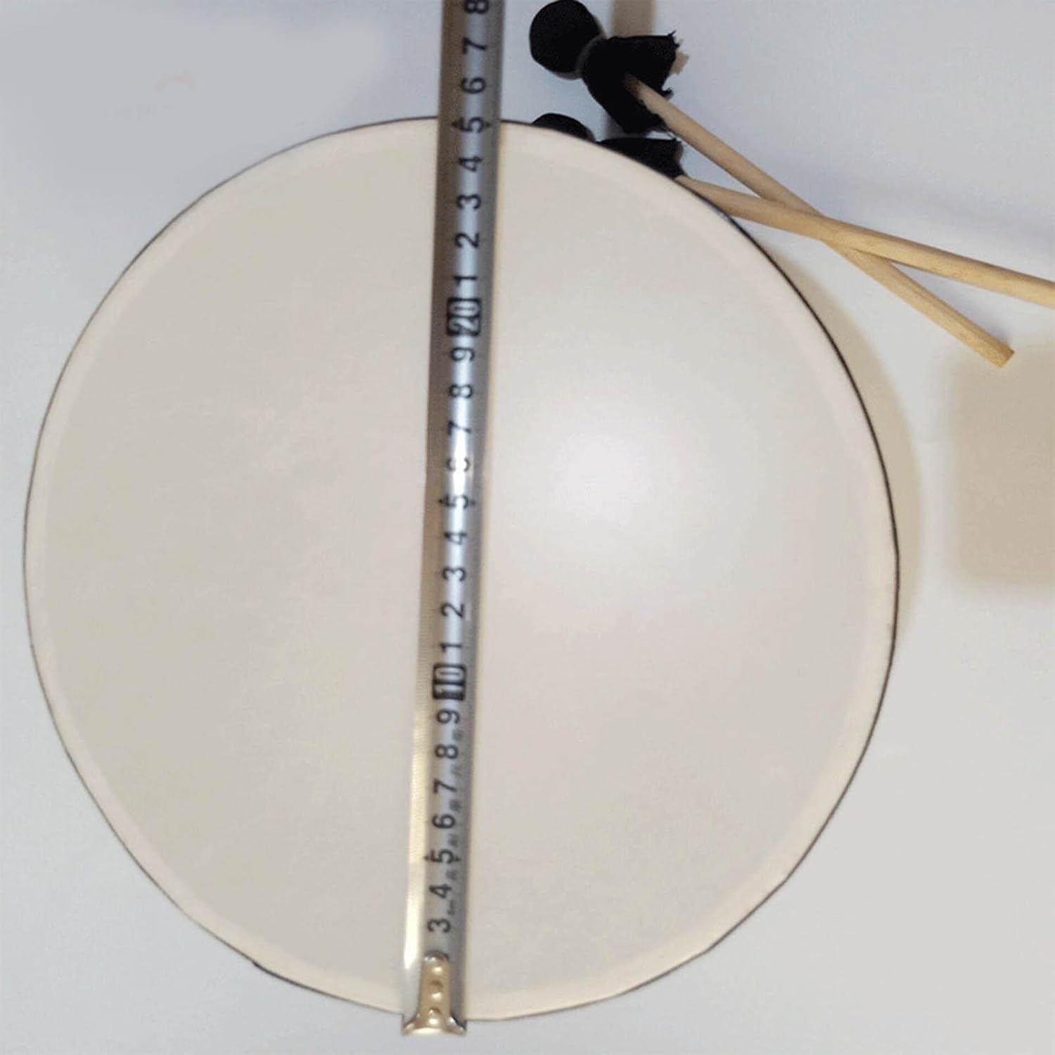 Oshhni Wood Ground Drum with 2 Drumsticks Developing Musical Talents Gift Rhythm Percussion Bongo Drum for Children, 8" image number 1