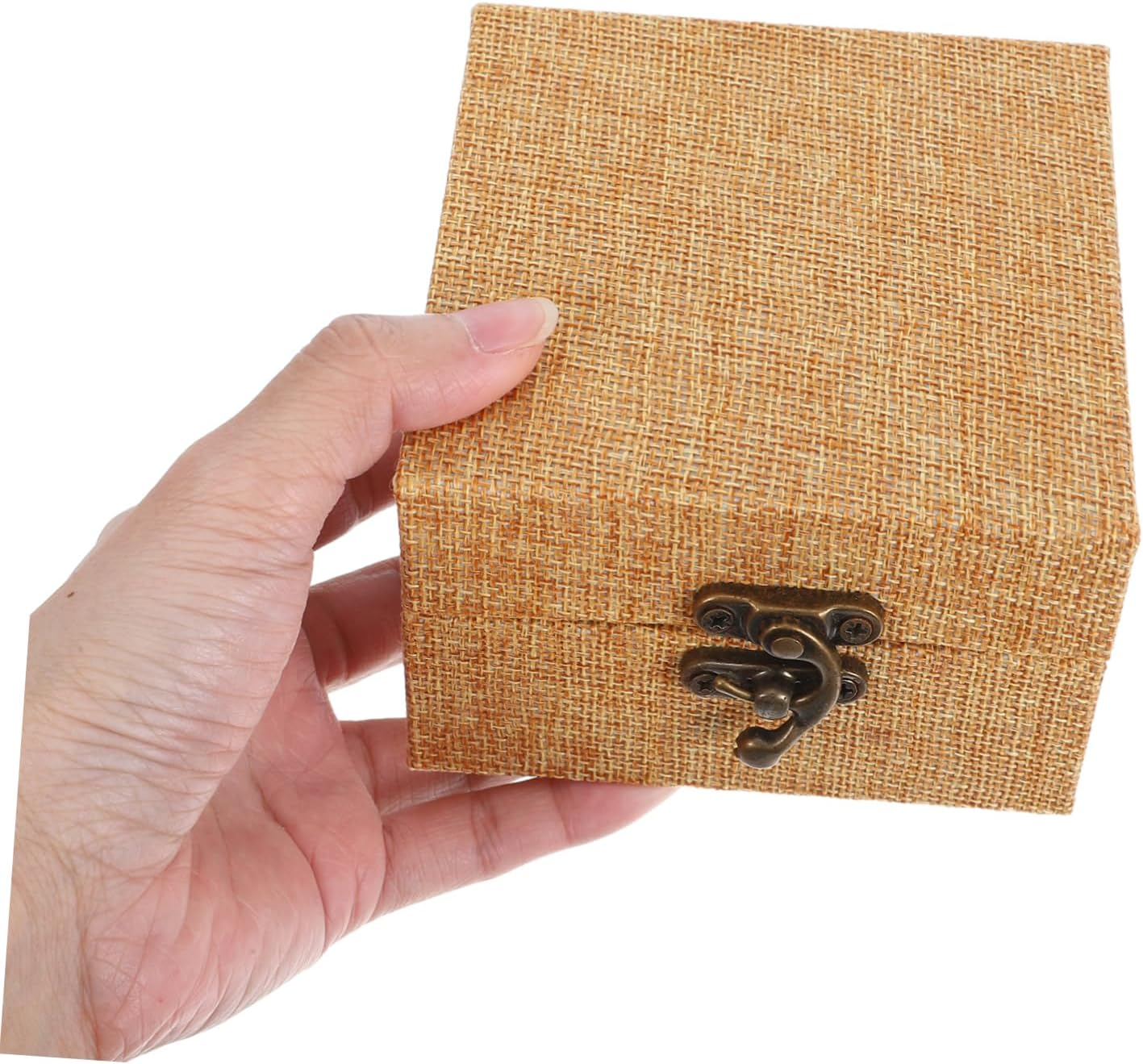 Jojofuny Treasure Chest Jewelry Box Painting Ink Box Calligraphy Seal Painting Vintage Lid image number 3