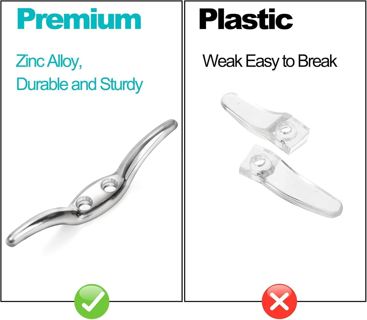 16 Pcs Blind Cord Cleat,Blind Accessories Hooks,Blind Cord Winder Rope Cleat Hook,Zinc Alloy Blind Cord Holder with Screws Blind Cord,Screws Blind Cord Cleat,Blind Cord Winder Rope Cleat Hook image number 5