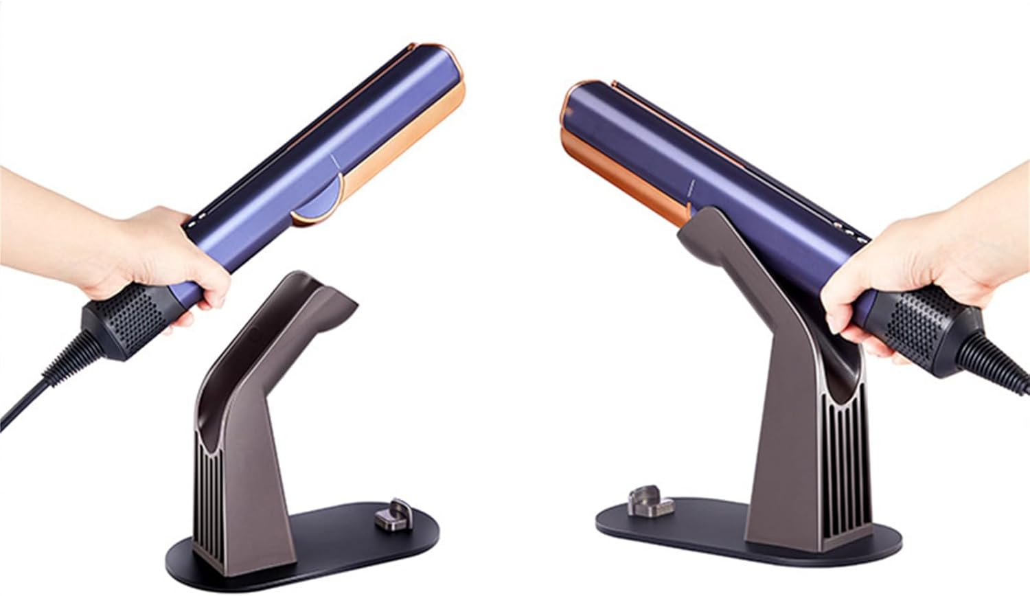 XBERSTAR Metal Holder for Dyson Airstrait HT01 Hair Straightening Vertical Storage Stand Aluminum Alloy Holder with Charger Holder