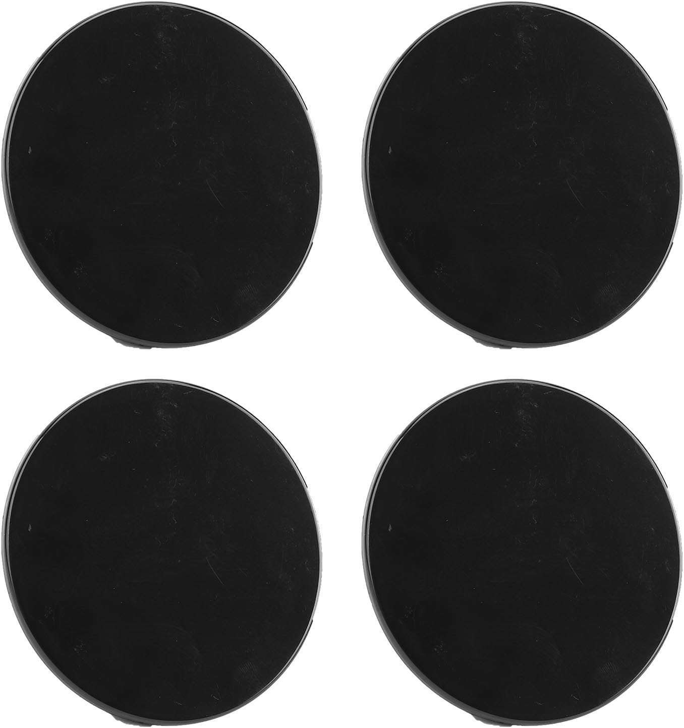 Focket Wheel Center Caps, 60Mm Inner Diameter 70Mm Outer Diameter, with Snap in Design for Car SUV Sedan, Universal Fitment for 4PCS Rim Hub Covers (Black) image number 1