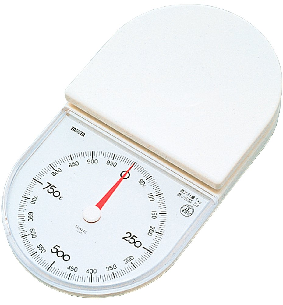 Tanita 1445-RD Cooking Scale, Kitchen Scale, Cooking, Analog, 2.2 Lbs (1 Kg), 0.1 Oz (5 G) Unit, Red
