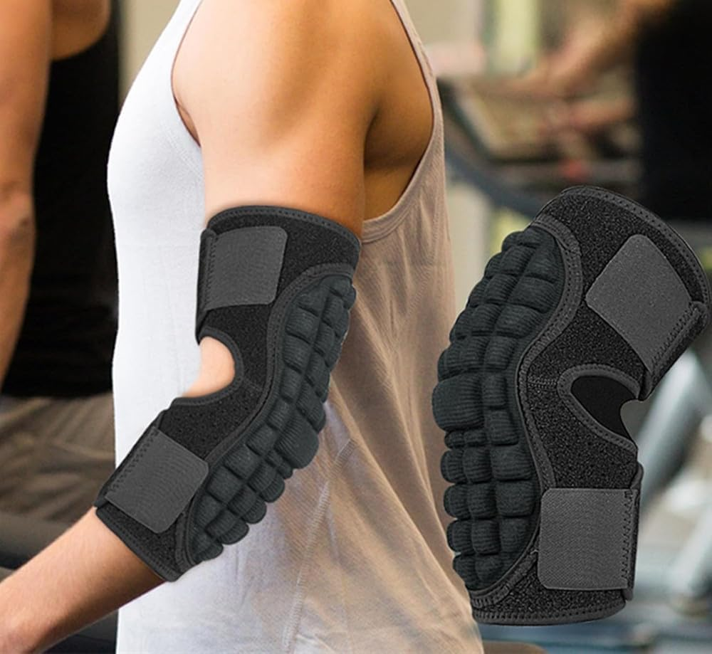 1Pair Elbow Pads,Arm Sleeves, Elbow Forearm Crashproof Pads for Football Basketball Volleyball Soccer image number 2