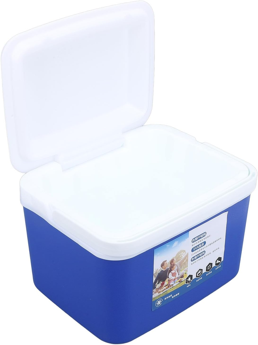 5L Insulated Portable Cooler, Large Capacity Insulated Hard Cooler Case Portable Cooler Box with Handle for Travel, Car, Picnic, Keeps Food Freshness and Drink Cool image number 6