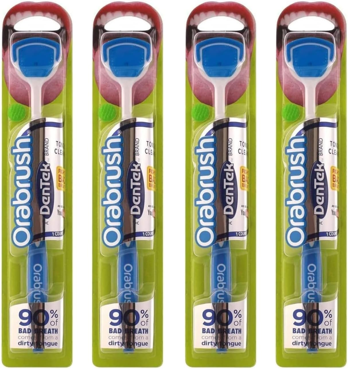 Dentek Orabrush Tongue Cleaner and Tongue Scraper image number 1