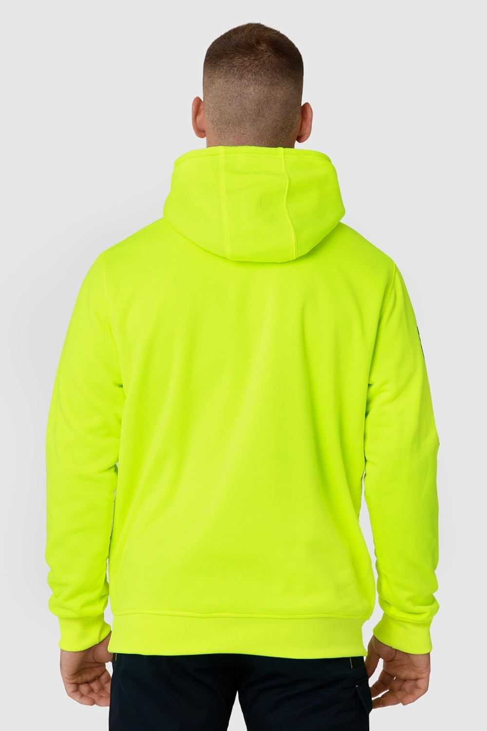 Caterpillar Mens Classic Hoodie, Hi-Vis Yellow, Medium US image number 5