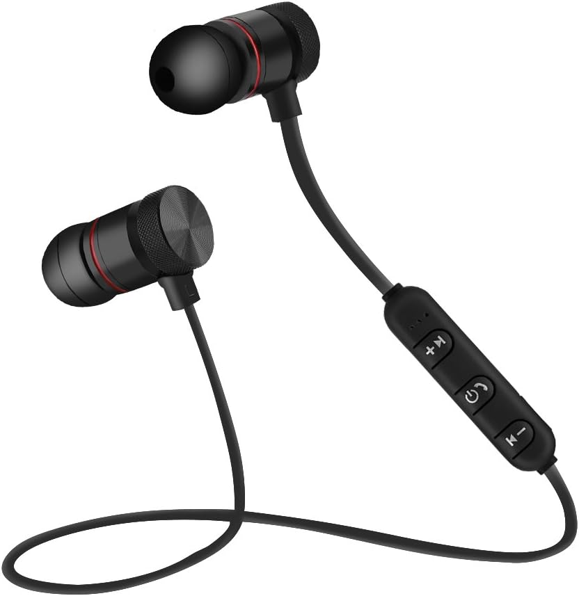 Bluetooth Headphones, Bluetooth 4.1 Sport Wireless Headphones with Microphone 5 Hours Working Time In-Ear Headset for Iphone, Ipod, Samsung Etc. Black image number 5