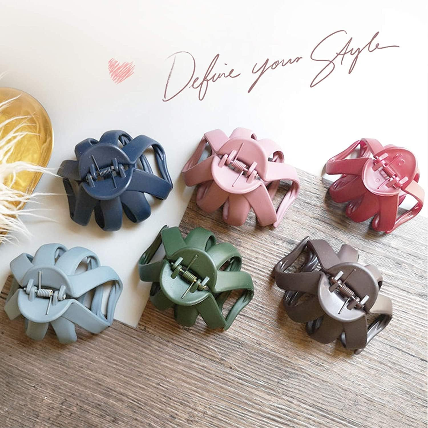 LATRAT Pack of 6 Octopus Hair Clips for Women with Thick Hair for Thick Hair, Non-Slip Hair Clips Claws image number 2