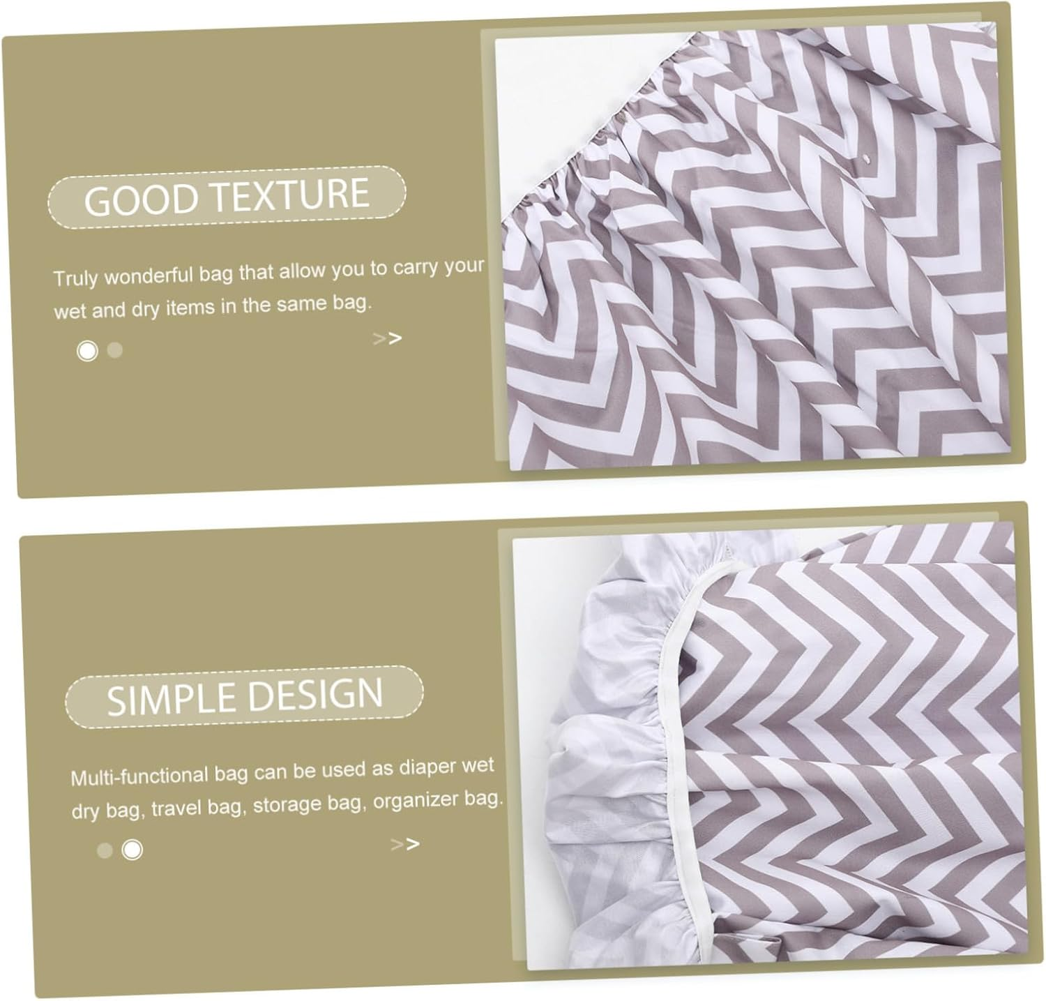 HANABASS Reusable Diaper Pail Liner Wet Bag Elastic Edge for Cloth Diaper Pail (05) image number 5