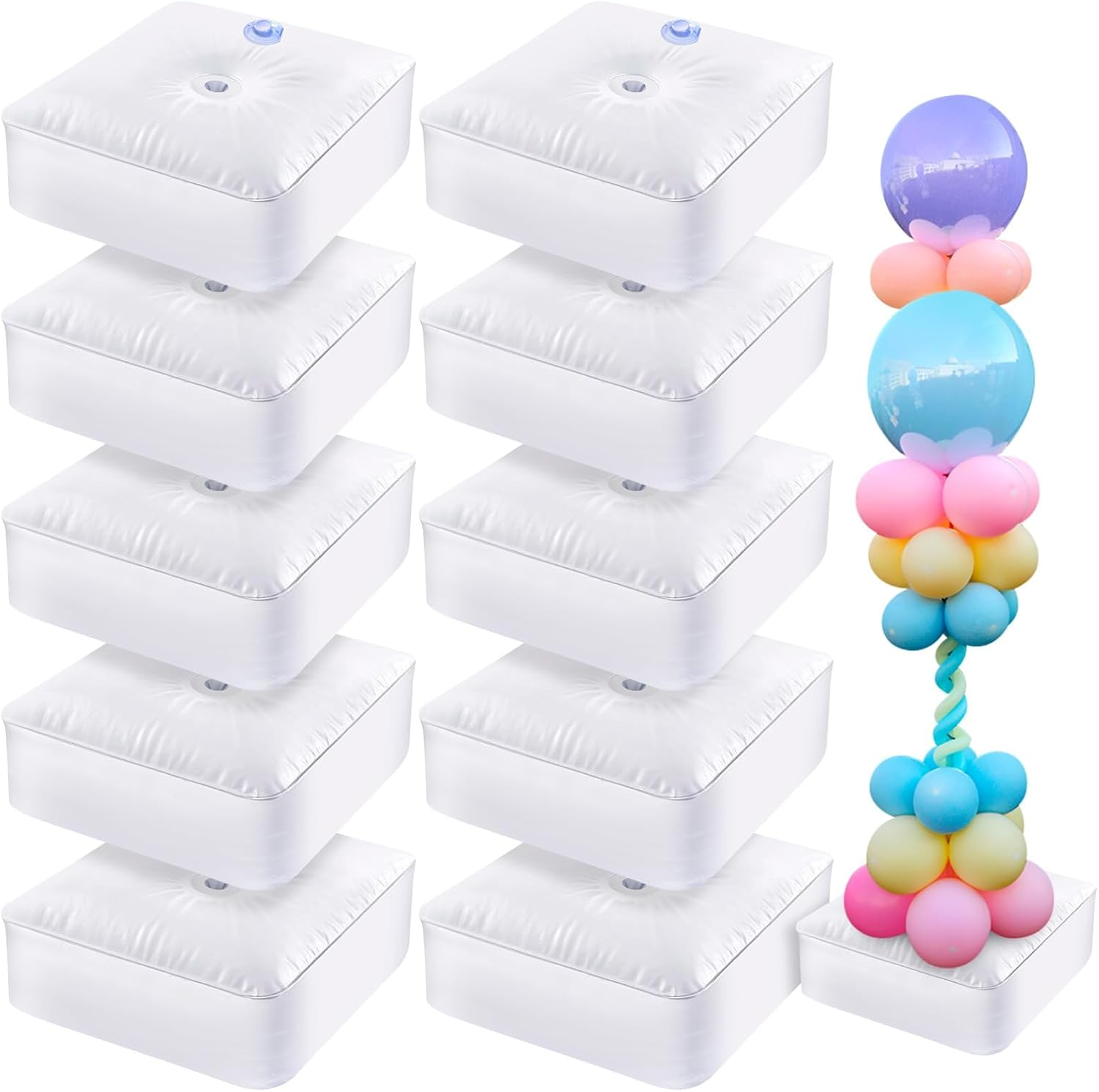 4 Pcs Balloon Arch Stands Base, Heavy Weight Water Bag for Balloon Column Stand & Balloon Arch Set, Water Fillable Base for Party Wedding Graduation Birthday Decor image number 4