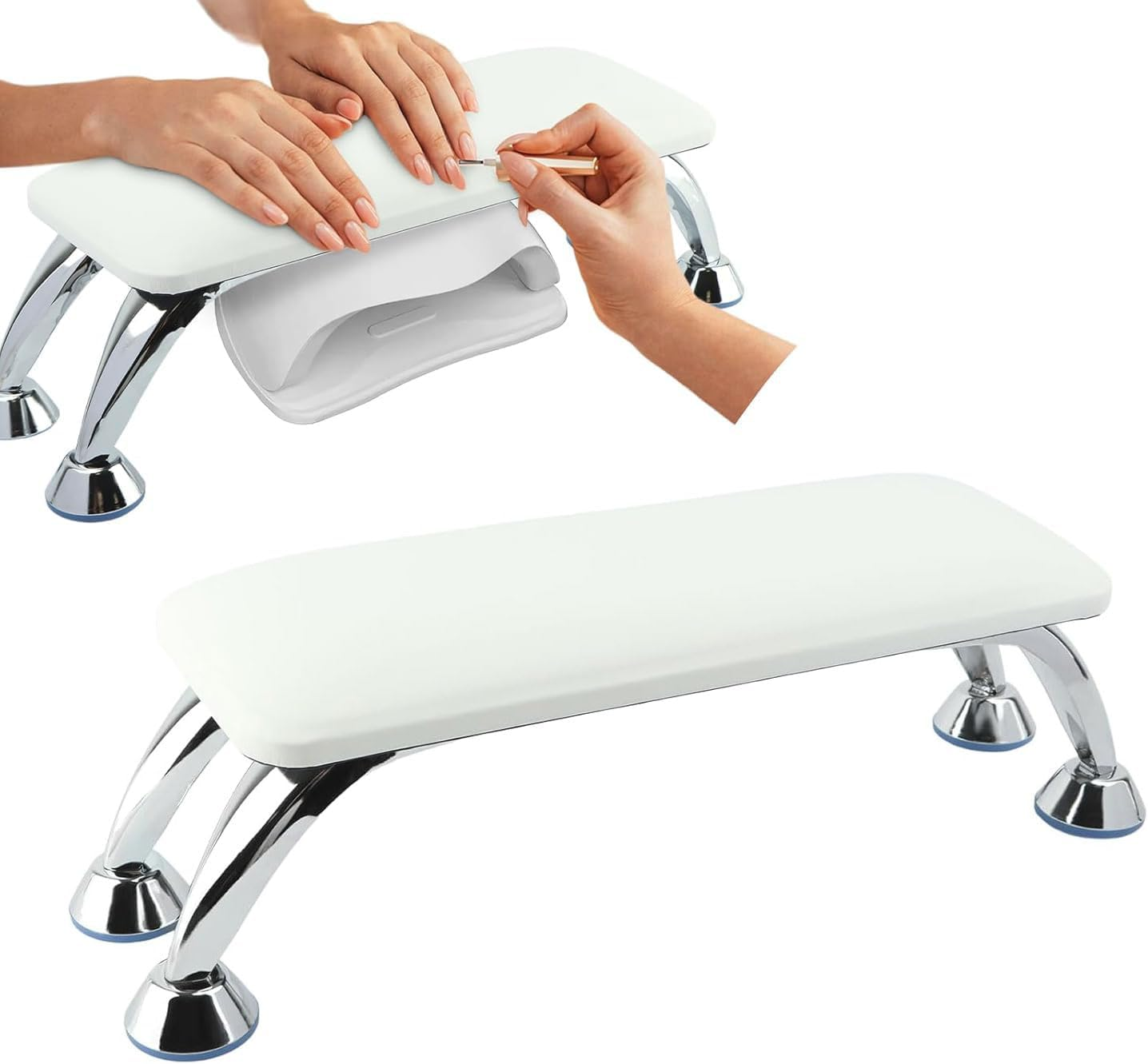 Arm Rest for Nails Cushion, Manicure Hand Rest, Manicure Tech Supplies Soft Pillow Footstool, Manicure Pillow for Nails Toenails, Microfiber Leather Nail Cushion Technician Table Nail Art Accessorie image number 3