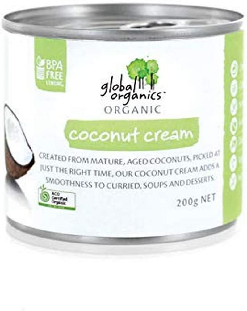Global Organics Organic Coconut Cream Can G/F 200 G image number 1