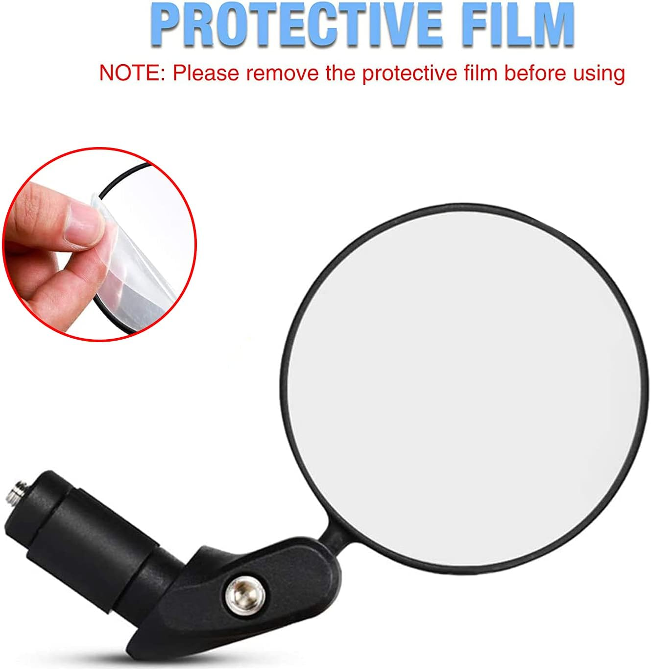 LWPITTY Bike Mirrors 2Pcs Bar End Bicycle Mirrors for Handlebars Bicycle Cycling Lightweight Rear View Mirrors, Safe Rearview Mirror with a Bike Mirror for Mountain Road Bike Bicycle image number 6