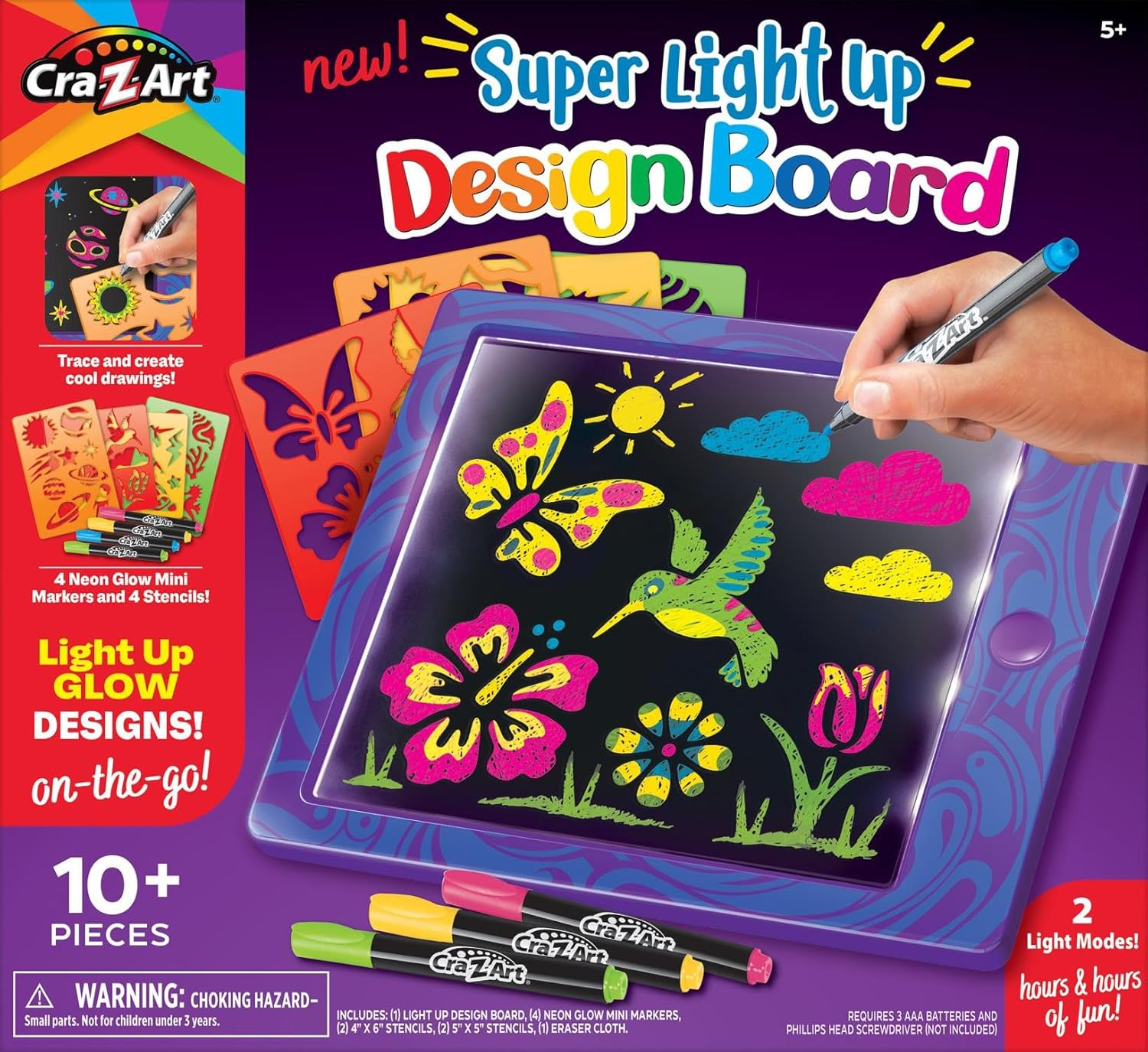 Cra-Z-Art Stationery Light up Design Board