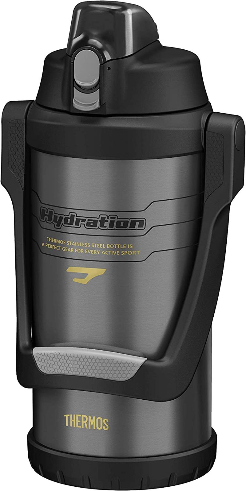 Thermos Stainless Steel Vacuum Insulated Hydration Bottle, 2L, Grey, FFO2000AUS image number 2