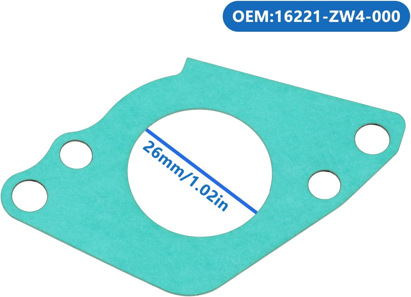 Emsea 2X Carburettor Gasket Compatible with Honda 40HP 50HP 4-Stroke Outboard Engine BF40A BF50A, 16221-ZW4-000 image number 1