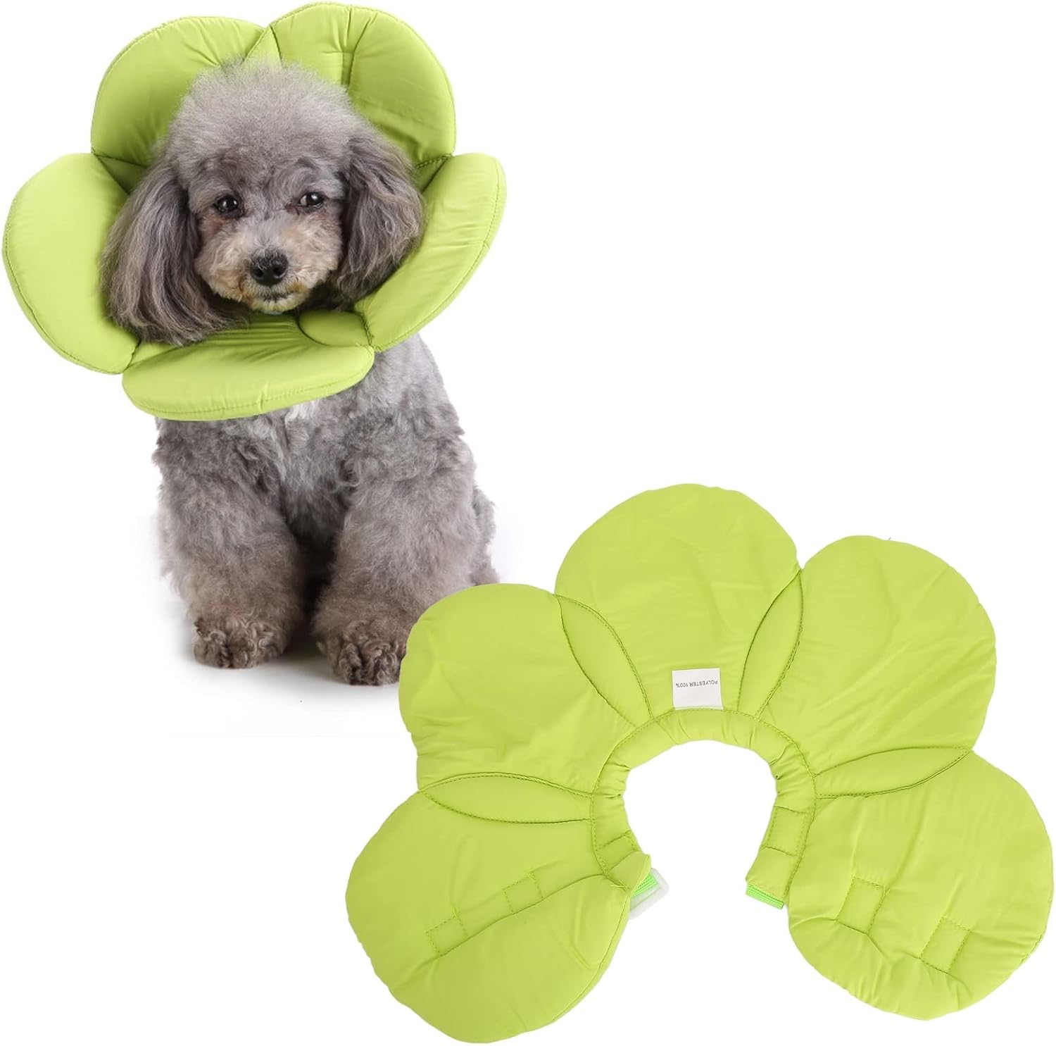 Pet Recovery Collar, Lightweight Sunflower Shape Cute Dog Elizabeth Collar, Adjustable Soft Cat Cone Collar Pet Sponge Neck Collars for Dogs and Cats (YLSB08 Purple)