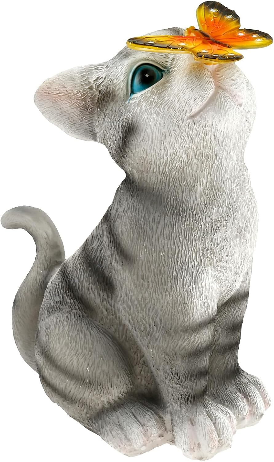 Resin Cat Solar Lamp IP44 Waterproof Decorative Solar Light, Solar Lanterns Outdoor, Novelty Garden Ornament for Patio, Yard and Home Decor image number 5