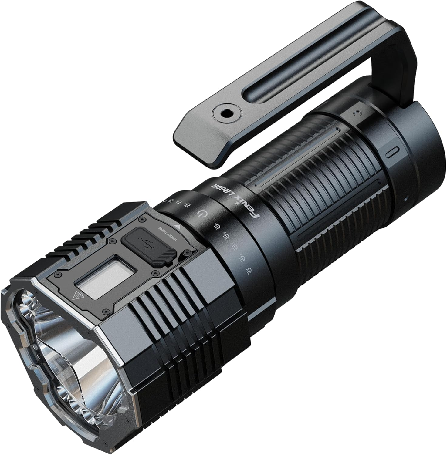 Fenix LR60R Search Flashlight - Rechargeable Search Light Type-C Port - 21000 Lumens Output, 1085 Meters Rescue Torch - IP68 Waterproof Flash Light for Camping, Traveling, Visiting - Black image number 5
