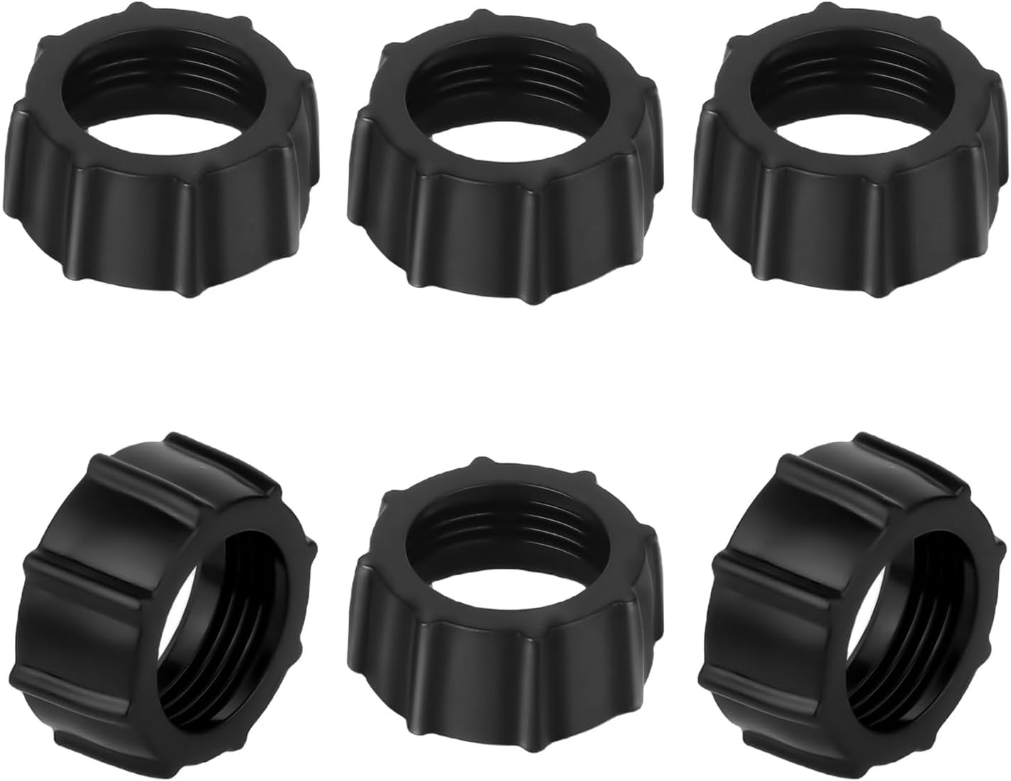 BOXOB 6Pcs Tightening Nut for Replacement Car Phone Mount Parts, 17Mm Ball-Joint Fixed Adapter Head Bracket Holder Ring for DVR Camcorder Wireless Charger, GPS Dash Camera, Phone Holder Stand Clip image number 2