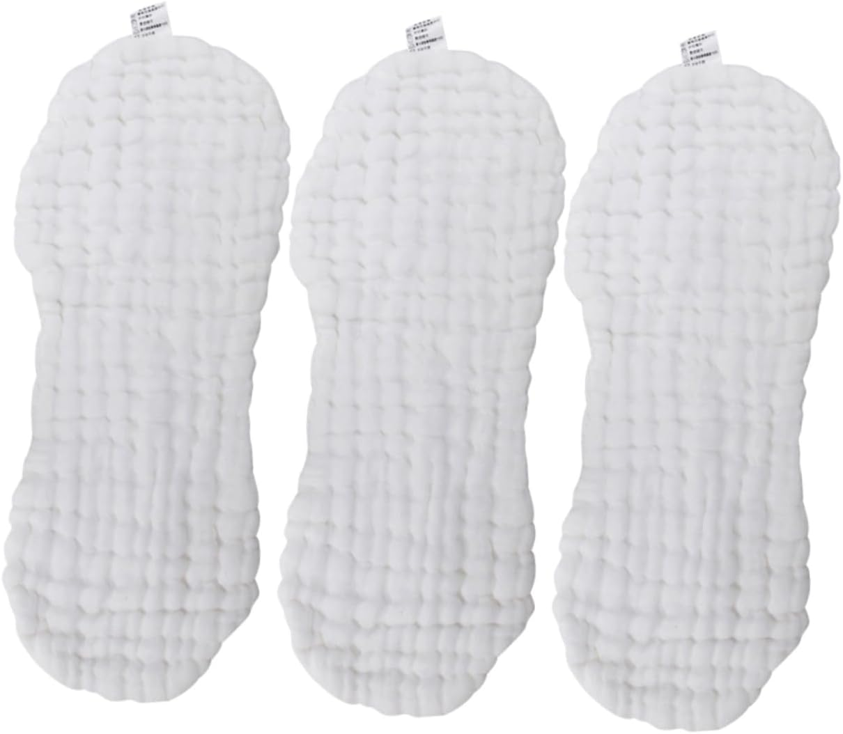 KOMBIUDA 3Pcs Newborn Diaper Pad Reusable Diaper Inserts Soft Muslin Cotton Blanket Washable Newborn Mat image number 3