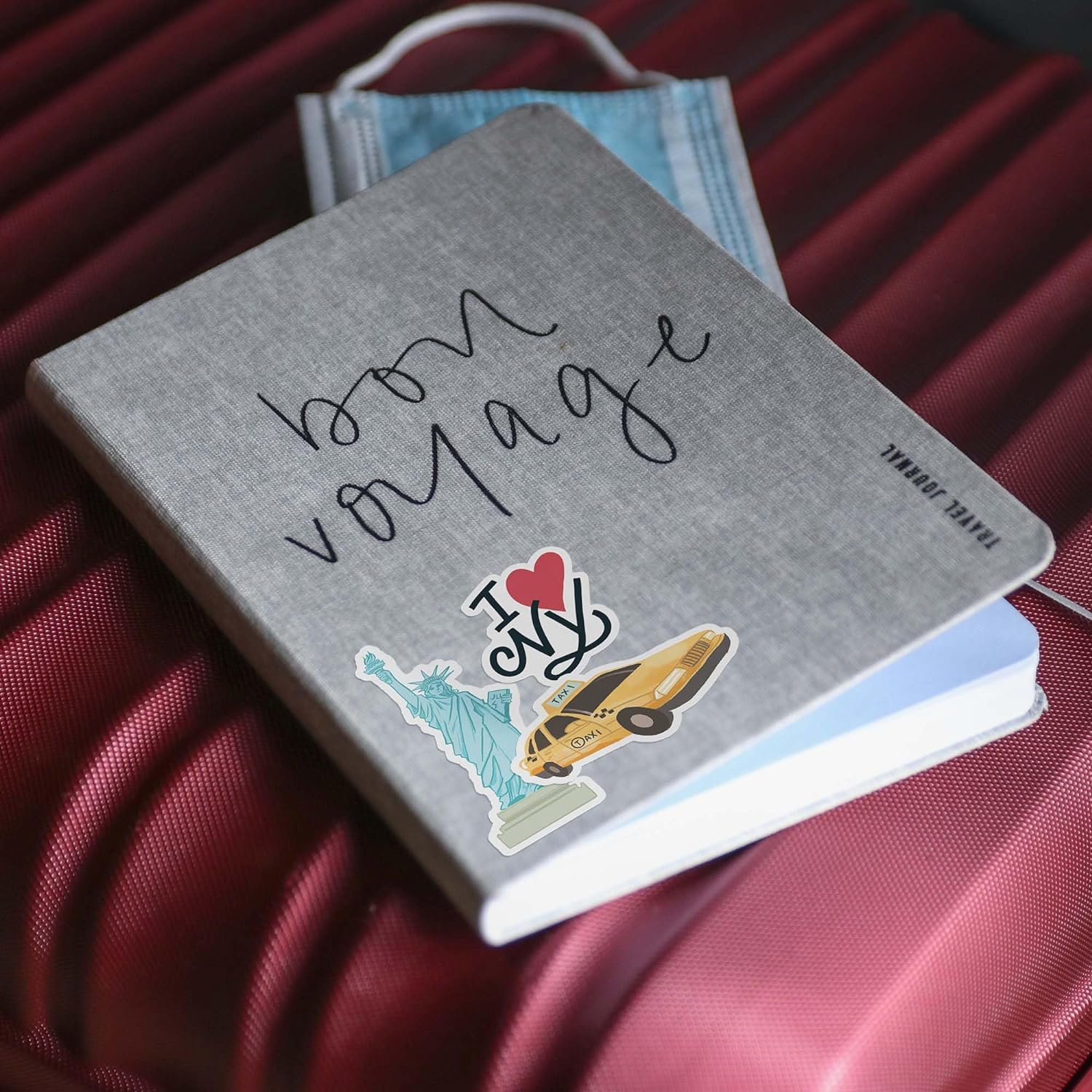 Navy Peony Iconic New York State Travel Stickers (28Pcs) &ndash; for Scrapbooks, Journals